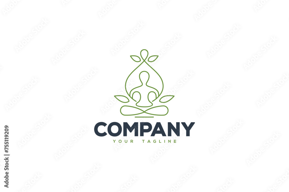 Yoga Logo Design - Spa Logo Design - Meditation Logo Design	

