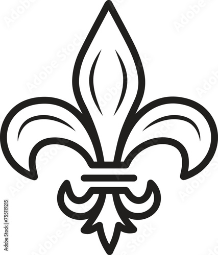Flor de lis symbol vector illustration icon. Flor de lis symbol vector illustration icon. Fleur de Lys Symbol Icon.