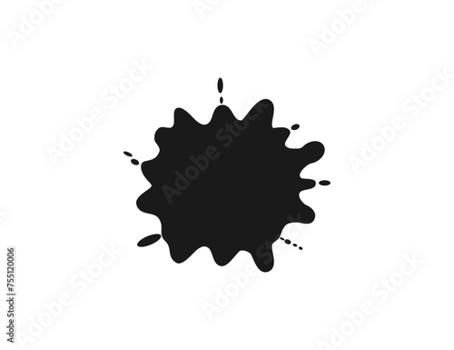 Stain, blot icon. Vector illustration.