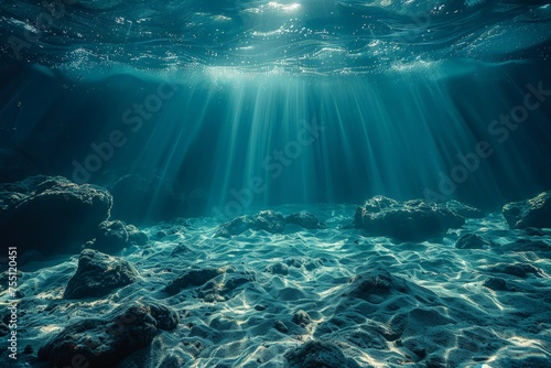 Clear Water Over Rocky Bottom