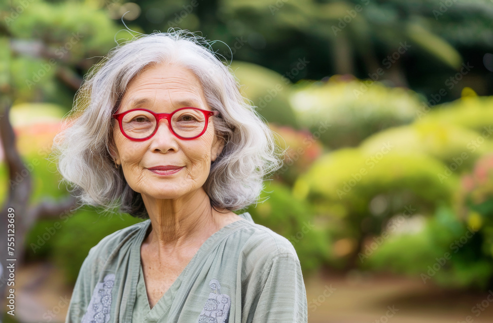 Senior woman with a smile on a light background. Senior woman with a smile on a light background.