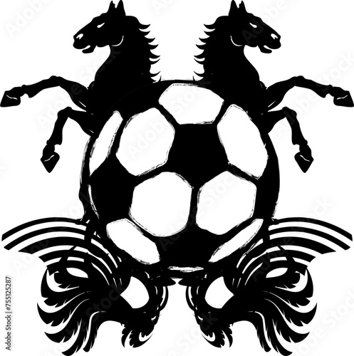soccer tattoo insignia emblem crest sticker in vector  format