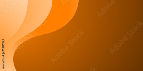 Orange wave abstract background with space for text and message. template design