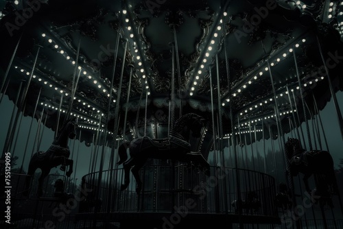 a carousel with dark aesthetic 