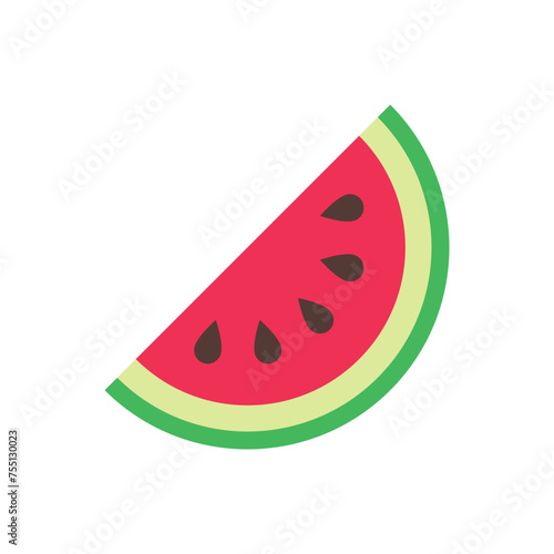 Watermelon Slice Juicy icon vector