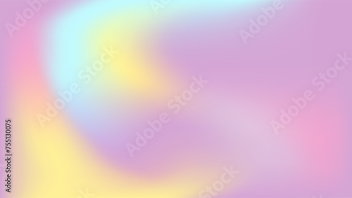 Blurred spring Gradient pastel color y2k background. Pink and blue sky blend banner. Abstract trendy empty template