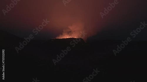  Iceland volcano eruption lava magma from crater Fagradalsfjall Hagafell Grindavik