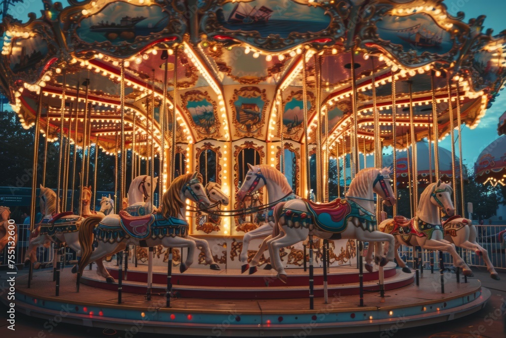 a infantil carousel soft colors a infantil carousel soft colors