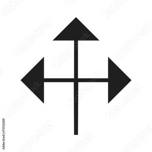 Three Headed Arrow Icon in trendy flat style isolated on white background. Arrow symbol for your web site design, logo, app, UI. Vector illustration, EPS10 . Free Download Three Headed Arrow Icon in trendy flat style isolated on white background. Arrow symbol for your web site design, logo, app, UI. Vector illustration, EPS10 . - GFXLoad