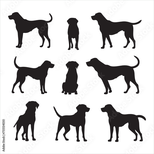 A black silhouette charlie dog
