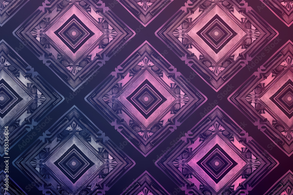 A pattern of squares with corners, borders, and gradients A pattern of squares with corners, borders, and gradients