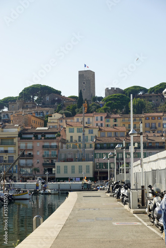 A harbour in the old town in Cannes, French Riviera	