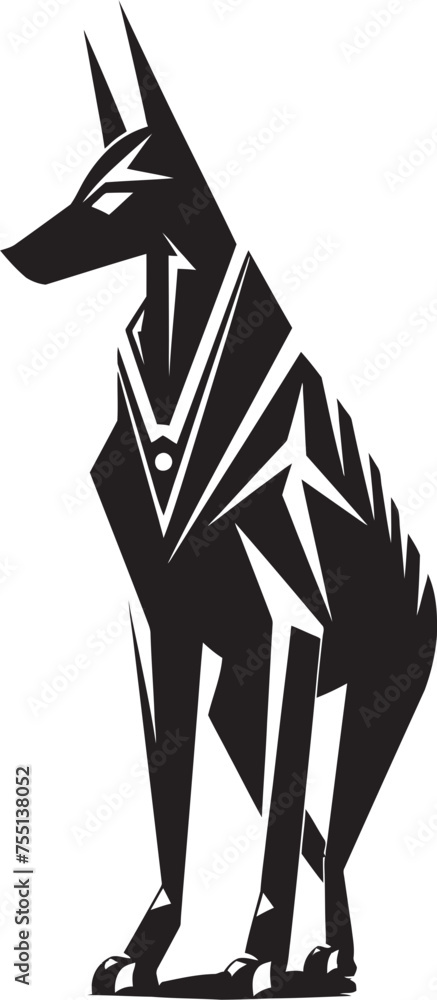 Underworld Enigma An Abstract Anubis Vector Graphic Eternal Guardian An Anubis Mascot Logo Underworld Enigma An Abstract Anubis Vector Graphic Eternal Guardian An Anubis Mascot Logo