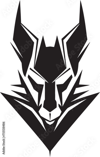 Anubis Unbound A Dynamic Mascot Logo Design with Bold Lines Journey to the Duat An Abstract Anubis Mascot Vector Graphic Design