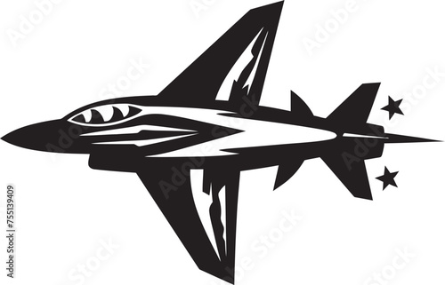 Thunderhawk Squadron Air Force Emblem Vector Thundering Valor Thunderbolt Graphic Emblem photo