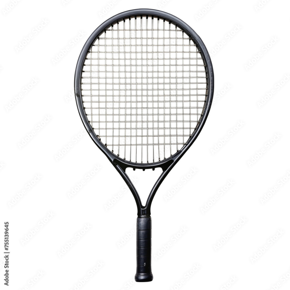 Tennis racket isolated on transparent background.