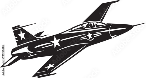 Thundering Glory Thunderbolt Emblematic Vector Graphic Icon Bolt Battalion Air Force Thunderbolt Iconic Vector Emblematic Graphic