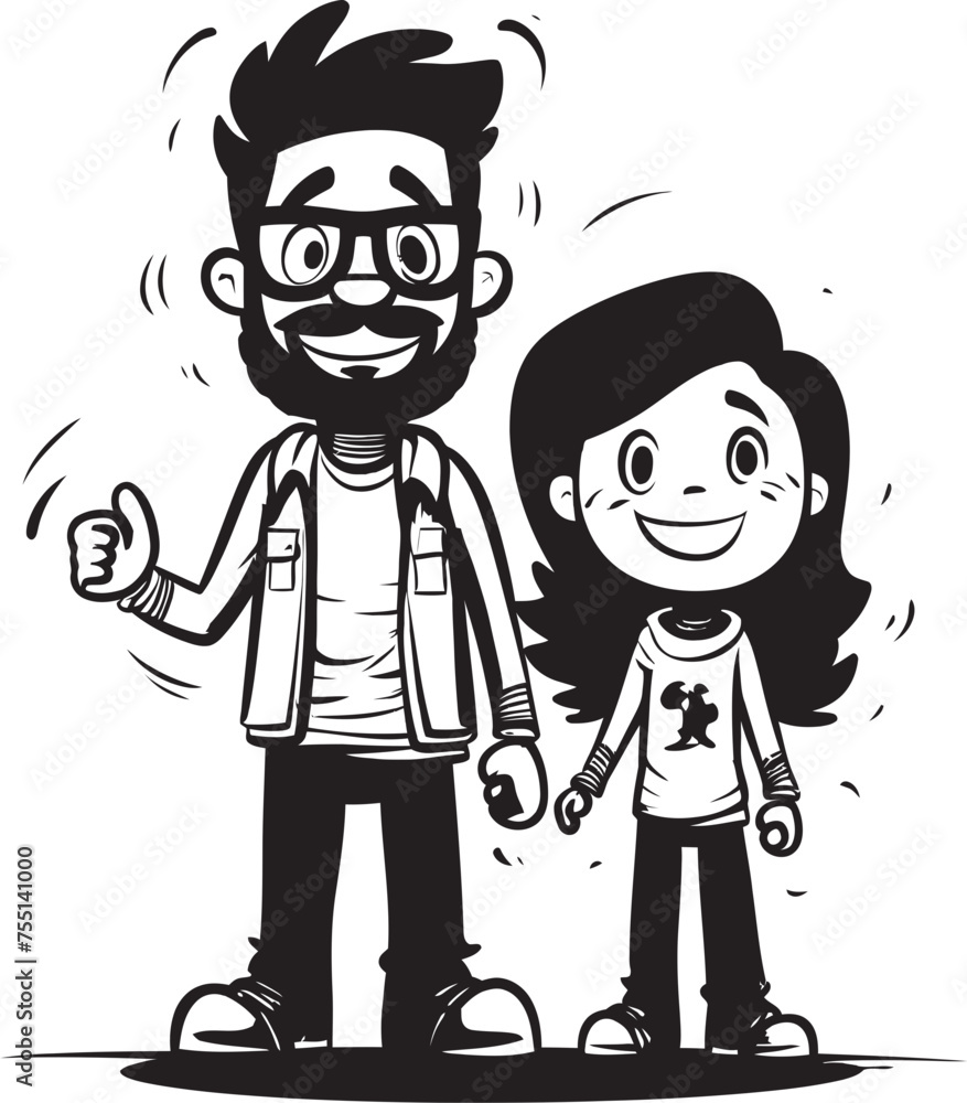 Precious Memories Happy Family Emblem Daddys Girl Cartoon Logo Symbol Precious Memories Happy Family Emblem Daddys Girl Cartoon Logo Symbol