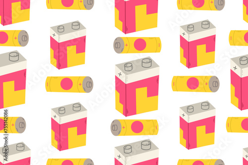 Retro of a battery. Retro battery icon set.