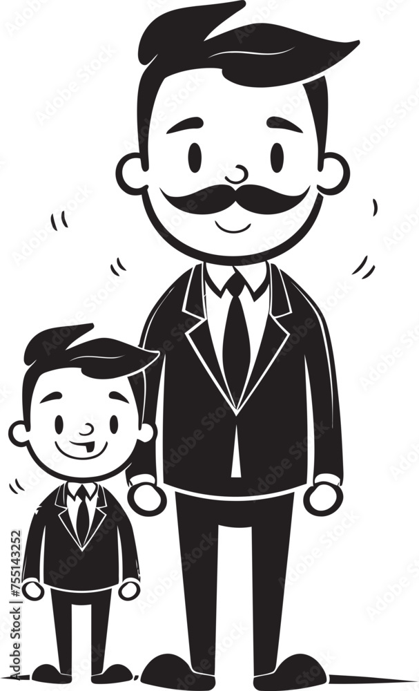 Blissful Bonding Happy Family Logo Family Fun Cartoon Iconic Design Blissful Bonding Happy Family Logo Family Fun Cartoon Iconic Design