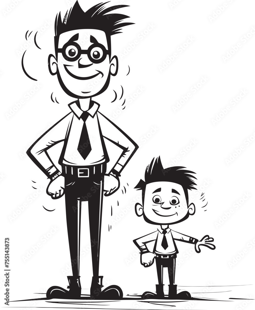 Family Fun Happy Family Symbol Daddys Love Cartoon Iconic Graphic Family Fun Happy Family Symbol Daddys Love Cartoon Iconic Graphic