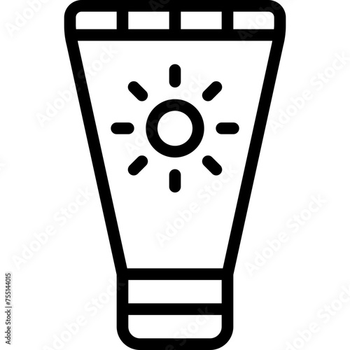 Sun Cream Bottle Icon