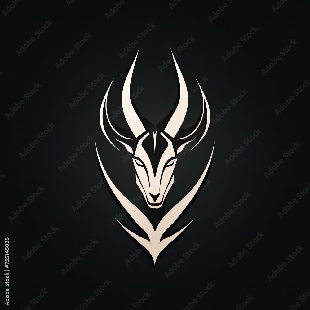 Lion head logo design in black and white Lion head logo design in black and white