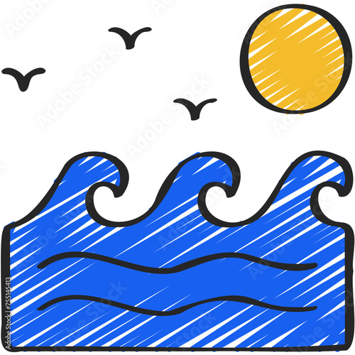 Ocean Waves Icon