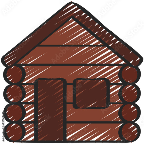 Log Cabin Icon