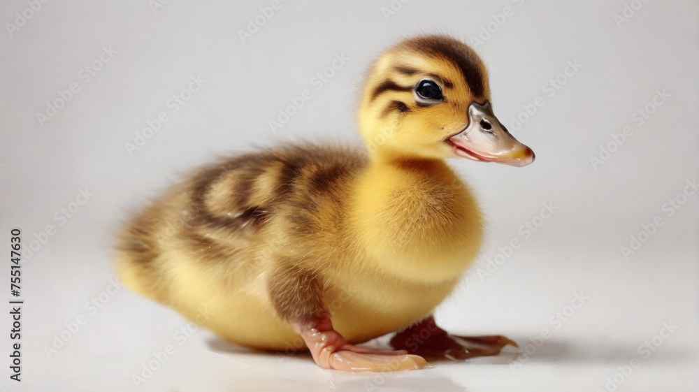 duckling on a white background duckling on a white background