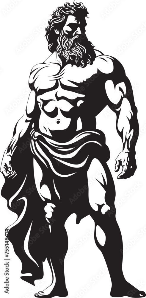 Herculean Legacy Vector Symbolic Design Legendary Hercules Iconic Strength Emblem