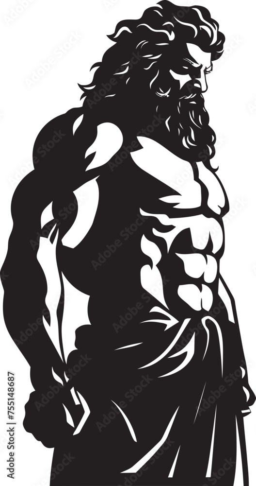 Titan of Valor Vector Hercules Icon Mythic Strength Iconic Hercules Emblem