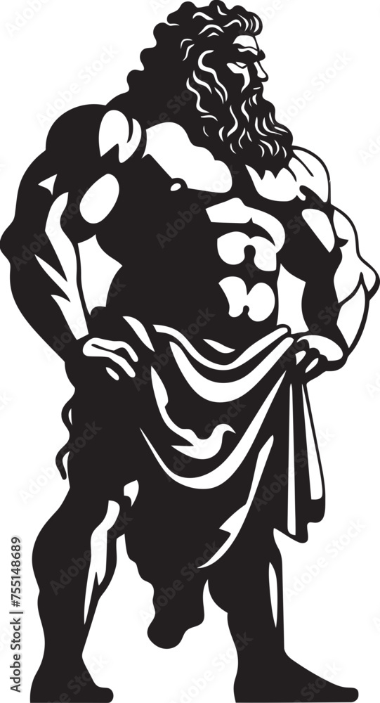 Ancient Legend Emblematic Hercules Design Titan of Valor Vector Hercules Icon Ancient Legend Emblematic Hercules Design Titan of Valor Vector Hercules Icon