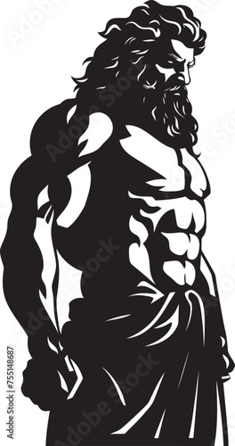 Titan of Valor Vector Hercules Icon Mythic Strength Iconic Hercules Emblem photo