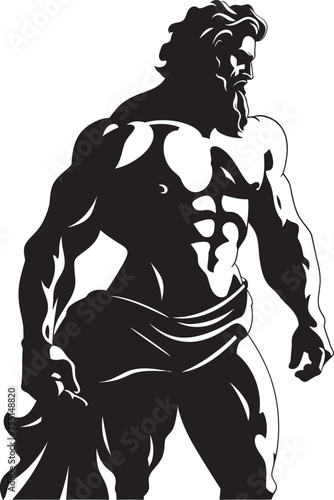 Heroic Triumph Hercules Logo Graphic Legendary Warrior Iconic Hercules Emblem © BABBAN