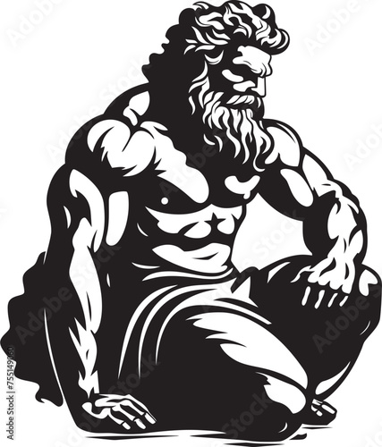 Wallpaper Mural Heroic Legacy Ancient Hero Emblem Icon of Strength Vector Emblematic Icon Torontodigital.ca