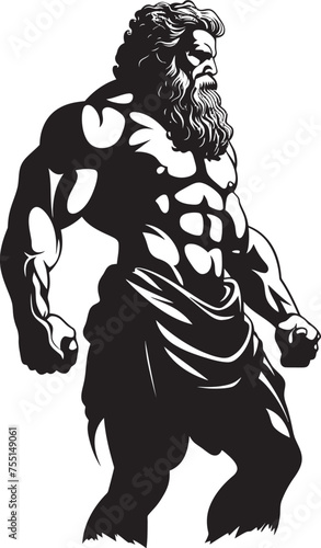 Herculean Might Hercules Symbolic Design Legendary Champion Vector Logo Graphic © BABBAN