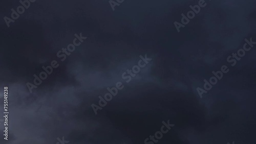 Strange dark sky dawning photo