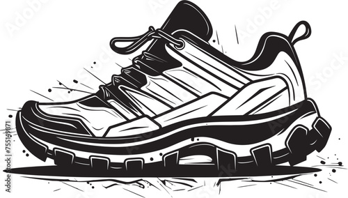 Adventure Seeker Iconic Logo Icon Trailblazing Explorer Vector Shoe Symbol