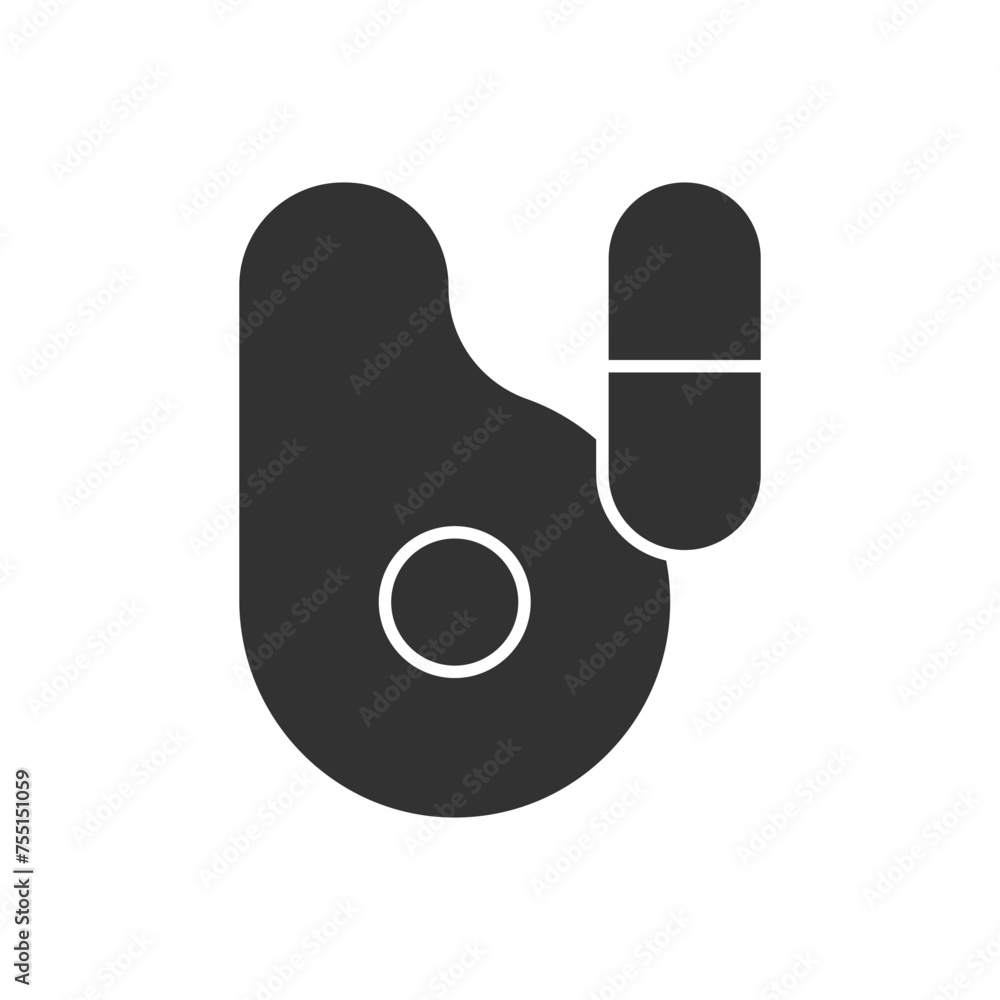 Fototapeta premium Vitamin Icon - Meat Icon
