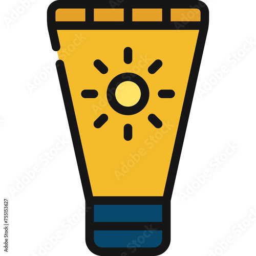 Sun Cream Bottle Icon