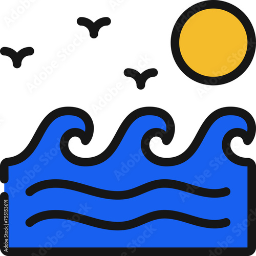 Ocean Waves Icon