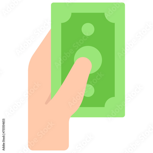 Give Cash Note Icon