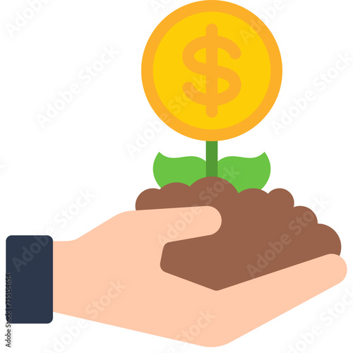 Give Financial Growth Icon