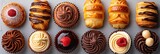 A delectable assortment of calorie-worthy treats, featuring gourmet cupcakes and pastries.
