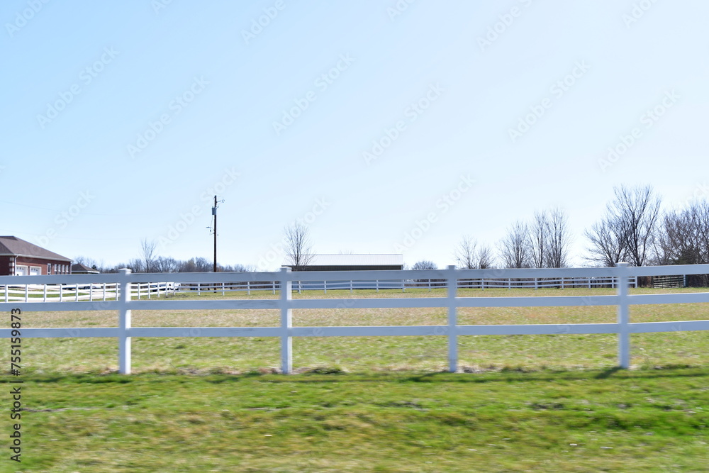 Fence in a Farm Field