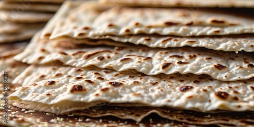 the symbolic foods of passover Seder, hand made 
 matzah