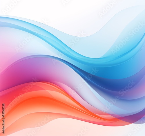 a colorful backdrop with smooth curves and waves