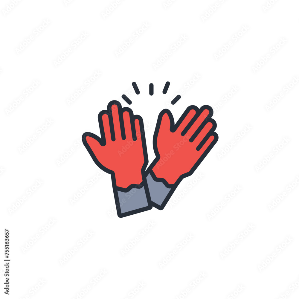 Hand icon. vector.Editable stroke.linear style sign for use web design,logo.Symbol illustration Hand icon. vector.Editable stroke.linear style sign for use web design,logo.Symbol illustration