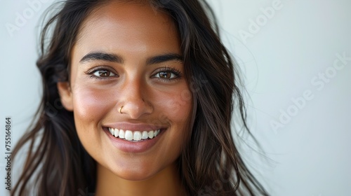 Close-Up Portrait of a Beautiful Young Asian Woman, GENERATIVE AI